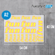 DTF UV - Planche de Transfert Format A2 - 54 x 42 cm