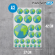 DTF UV - Planche de Transfert Format A3 - 27 x 42 cm